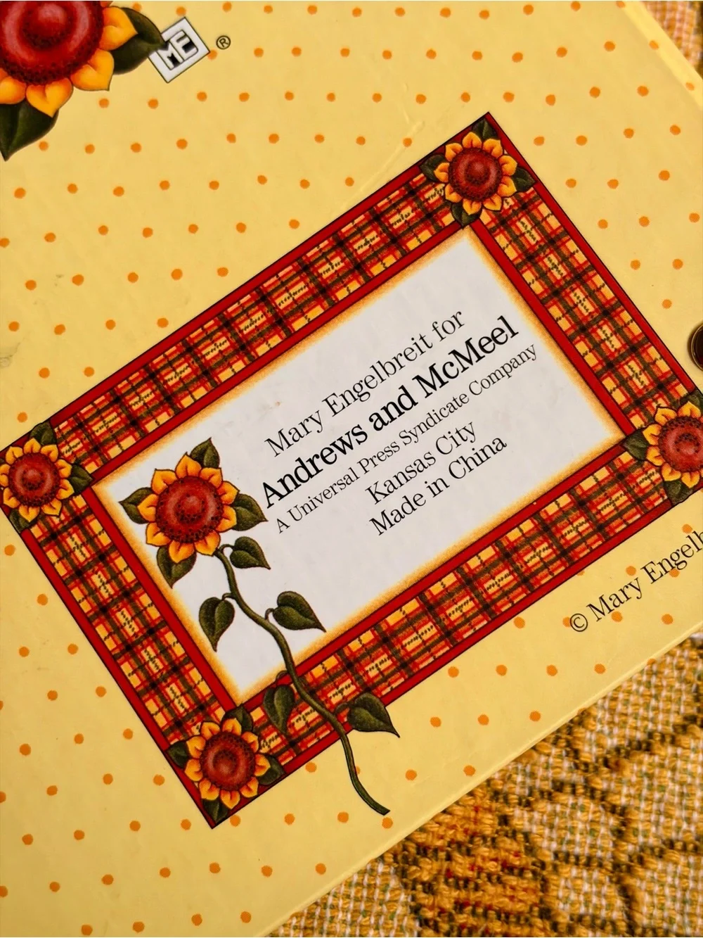 🌻📖✨ Vintage 90s Mary Engelbreit Sunflower Photo Album ✨📖🌻